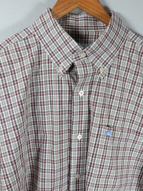 Southern Tide Button Down Shirt Large Plaid Long Sleeve Men's